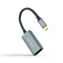 Nanocable Conversor USB-C a DisplayPort 8K Aluminio, 15 cm, Gris